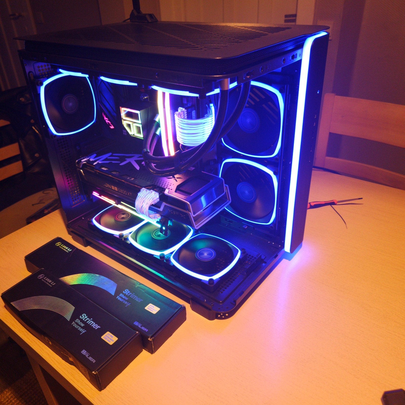 Gaming Pc.  AMD Ryzen 7 7800 X3D (NIEUW) Garantie 12maand., Ophalen of Verzenden, 16 GB, Gaming, SSD