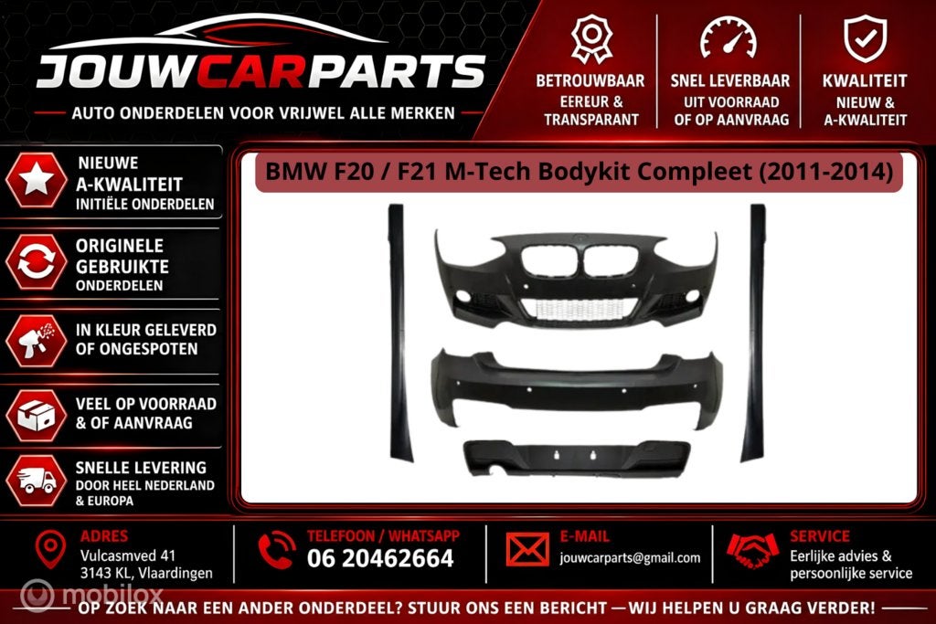 Bodykit  BMW 1-serie F20 ('11->) m tech / m paket, Auto-onderdelen, Nieuw, Ophalen of Verzenden, Bodykit, BMW