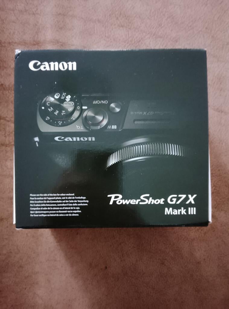 Canon Powershot G7X III, 64GB Kaart
, fototas, nieuw, Enlèvement ou Envoi, Neuf, Compact, Canon