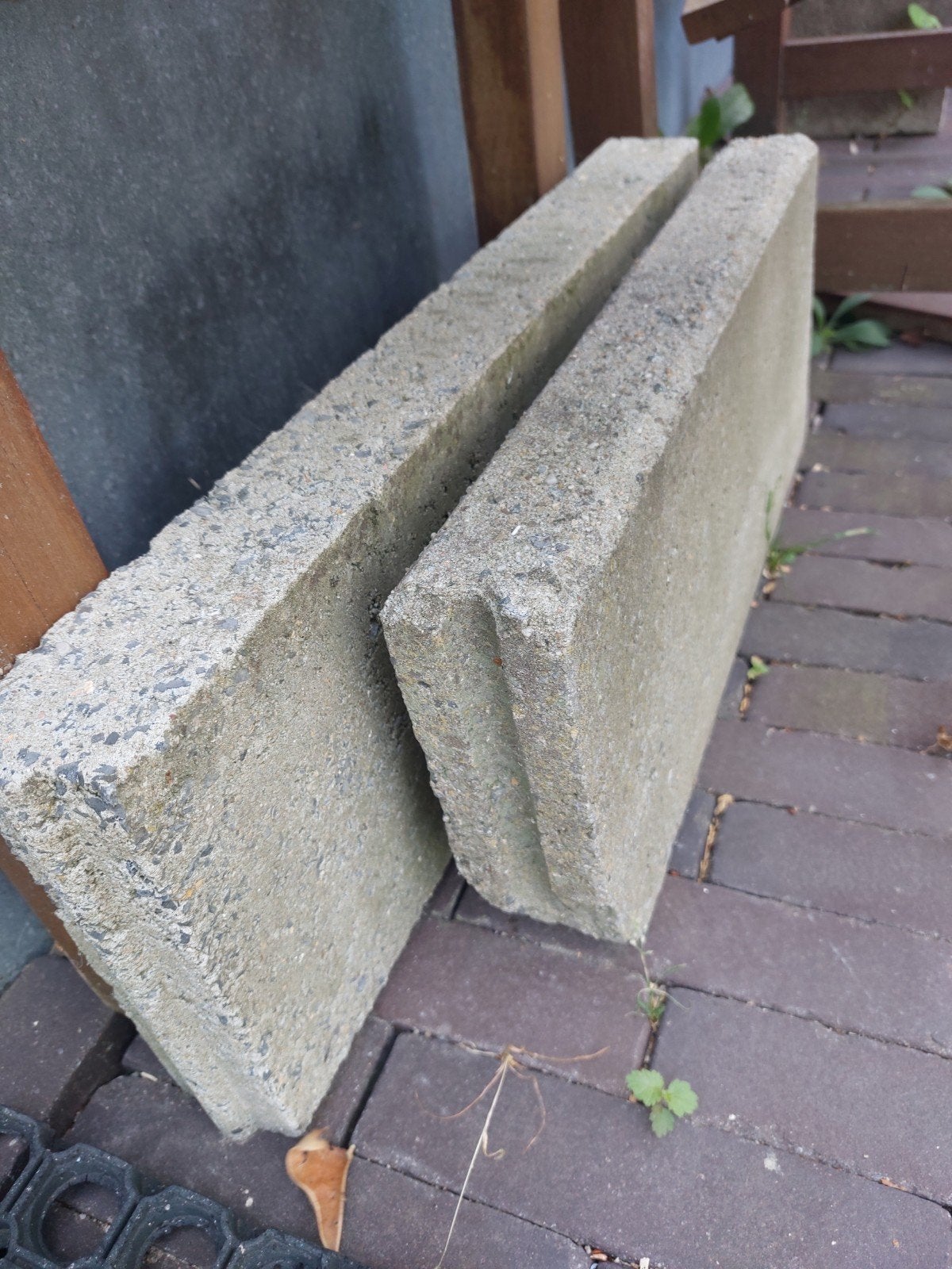 gratis betonplaten, betonpalen 2m, ..., Tuin en Terras, Ophalen