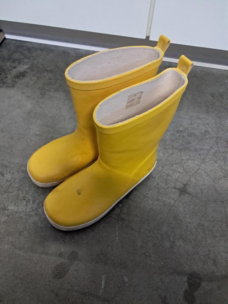Regenlaarzen maat 30/31 geel, Kinderen en Baby's, Gebruikt, Jongen of Meisje, Ophalen of Verzenden, Laarzen