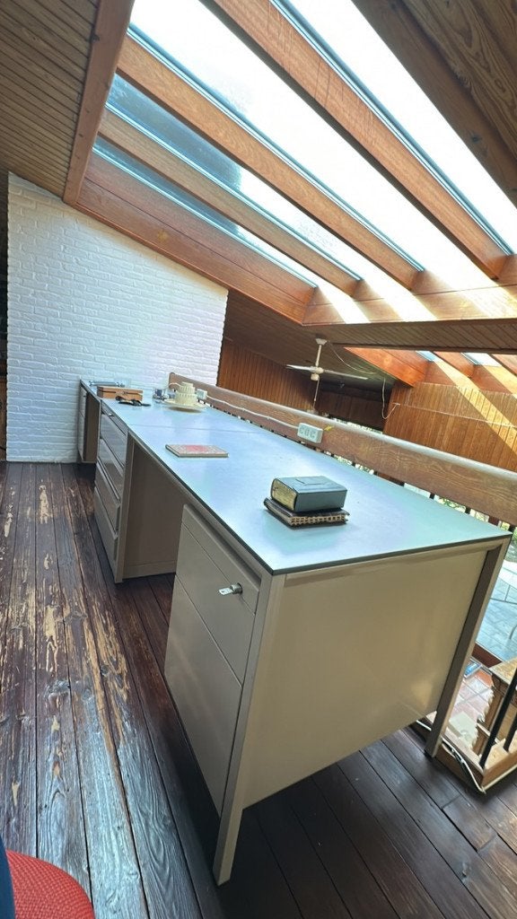 Vintage kantoormeubilair, Maison & Meubles, 120 cm, Métal, Vintage, Enlèvement