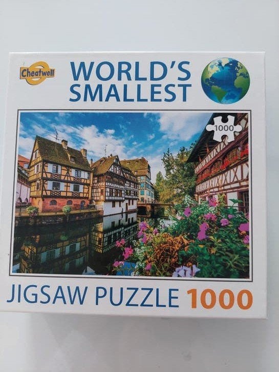 puzzel 1000 st - Cheatwell - Straatsburg Petit Paris, Ophalen of Verzenden, 500 t/m 1500 stukjes, Zo goed als nieuw, Legpuzzel