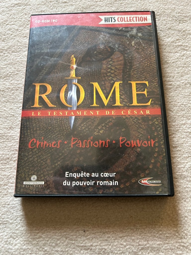 PC CD-ROM  - Rome : Le Testament de César, Consoles de jeu & Jeux vidéo, Enlèvement ou Envoi, 1 joueur, À partir de 7 ans, Aventure et Action