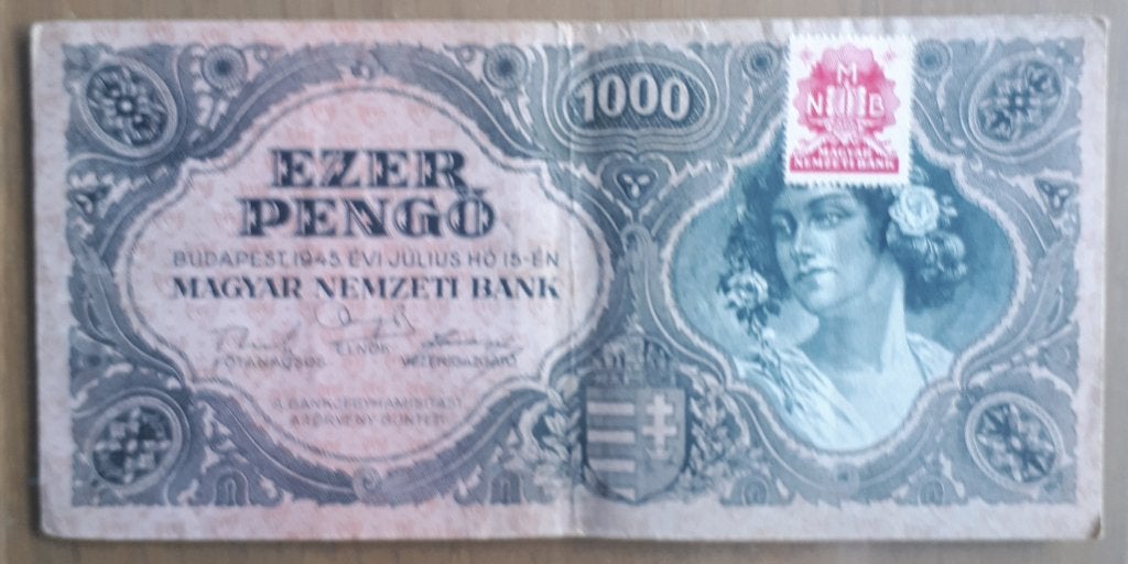HONGRIE : 1000 PENGO 15/7/1945 Pick 118b alm.UNC, Enlèvement ou Envoi, Hongrie, Billets en vrac