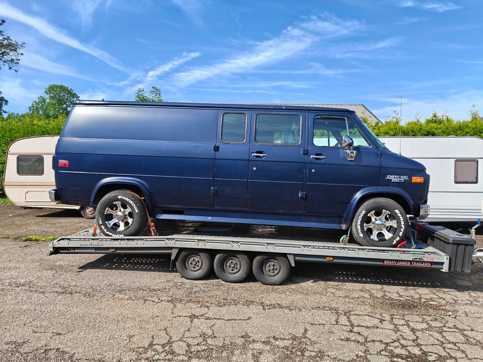Chevy van 4x4, Ophalen