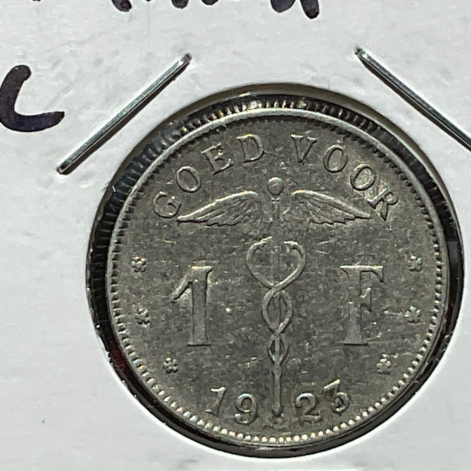 Belgique - Magnifique 50 cm No - 1923, Envoi, Métal, Monnaie en vrac