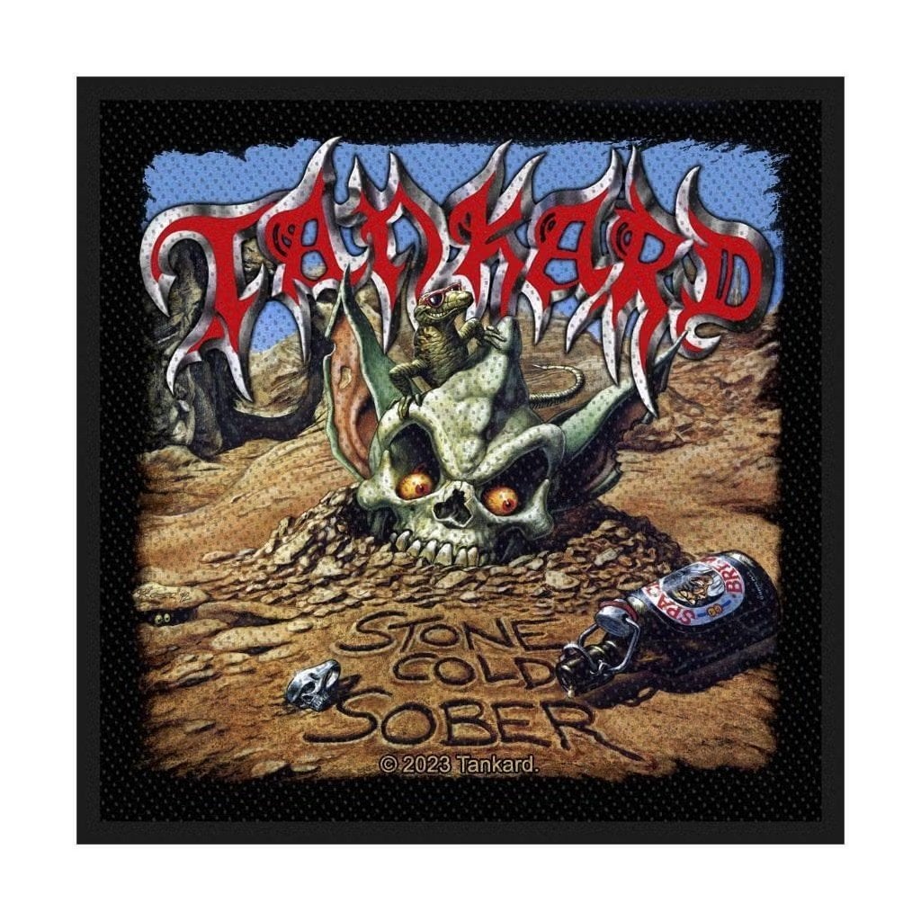 Tankard - Stone Cold Sober - Patch officiële merchandise, Ophalen of Verzenden, Nieuw