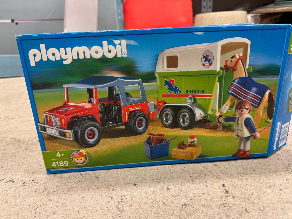 Playmobil paarden trailer, Kinderen en Baby's, Speelgoed | Playmobil, Ophalen, Gebruikt, Complete set