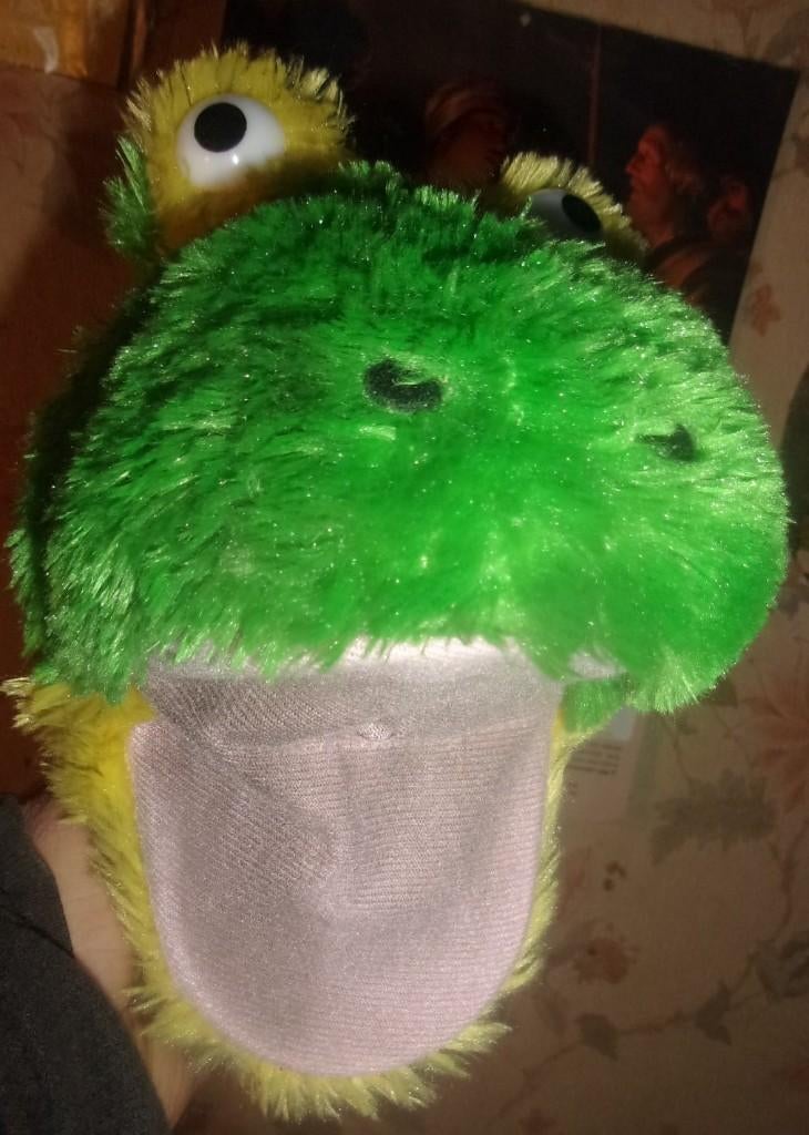 peluche tête grenouille coasse, Enlèvement ou Envoi, Grenouille