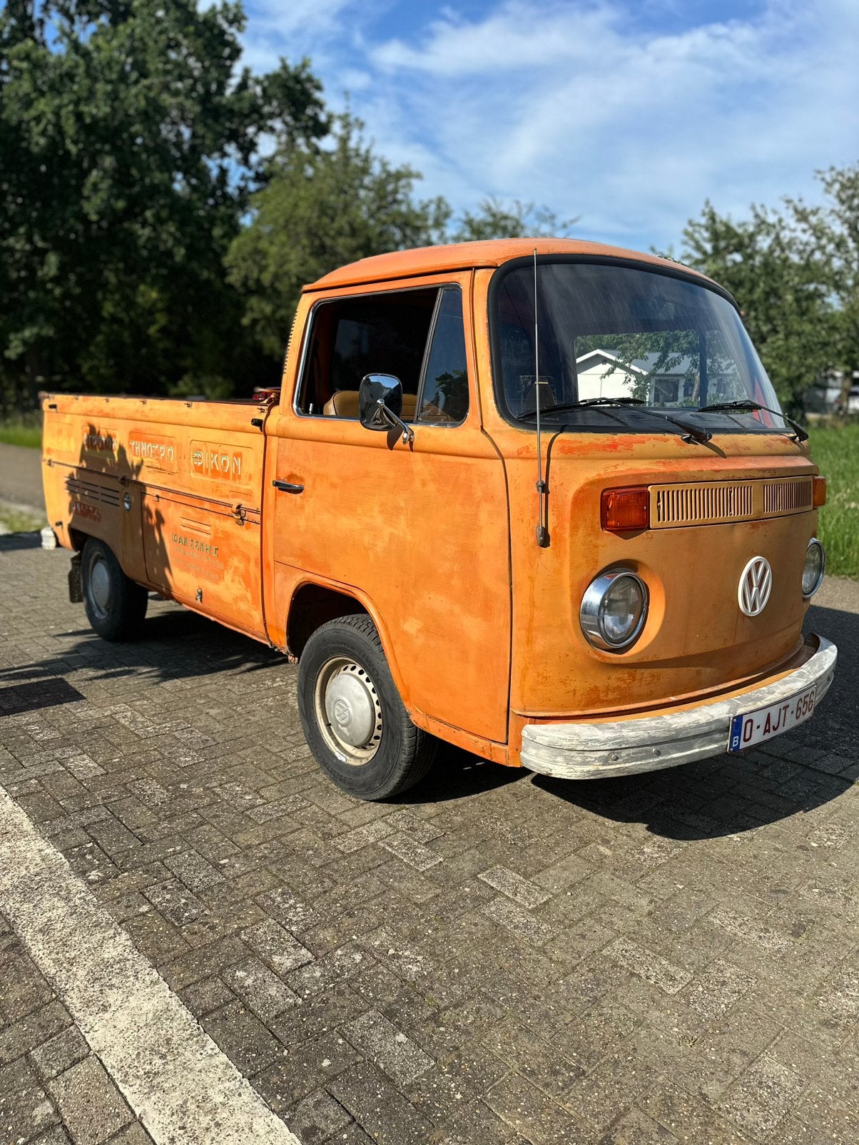 Volkswagen T2 Enka Pick-up uit 1975, Autos, Oldtimers & Ancêtres, Volkswagen, Essence, Enlèvement
