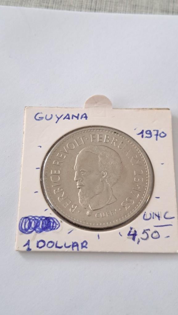 Guyana 1 dollar 1970 UNC, Enlèvement ou Envoi