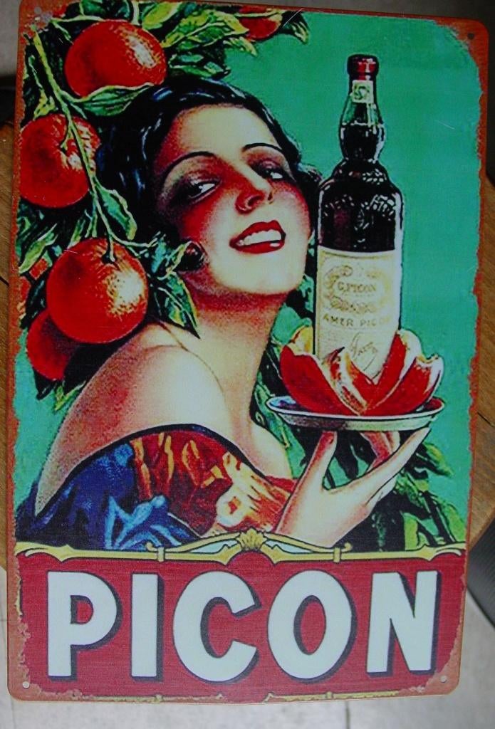 PICON REKLAME -METAAL-, Ophalen of Verzenden