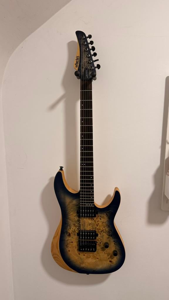 Schecter reaper 6 burst blue, Musique & Instruments, Instruments à corde | Guitares | Électriques, Comme neuf, Enlèvement ou Envoi