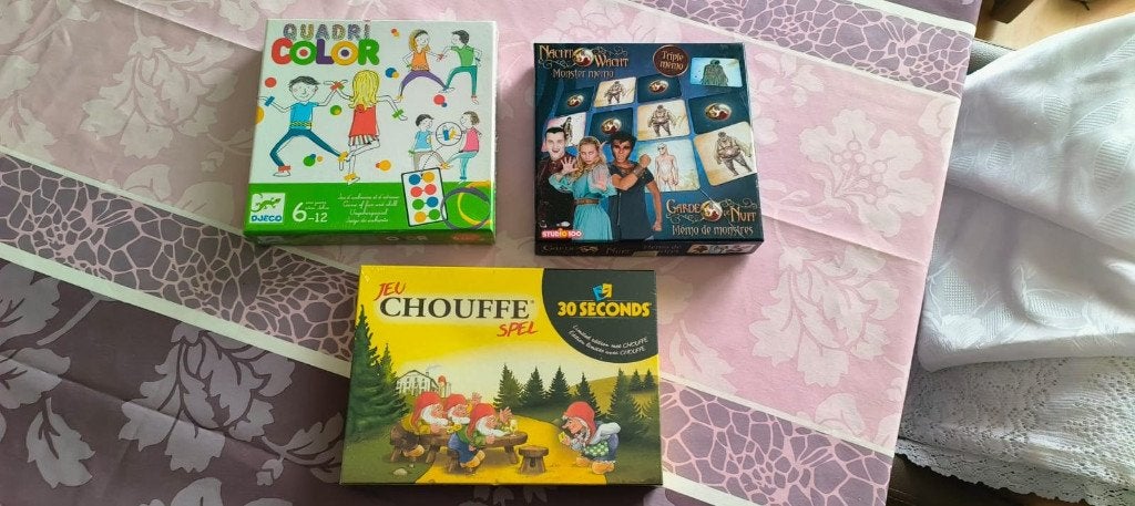 3 Verschillende gezelschapsspellen, Hobby en Vrije tijd, Ophalen of Verzenden, Nieuw