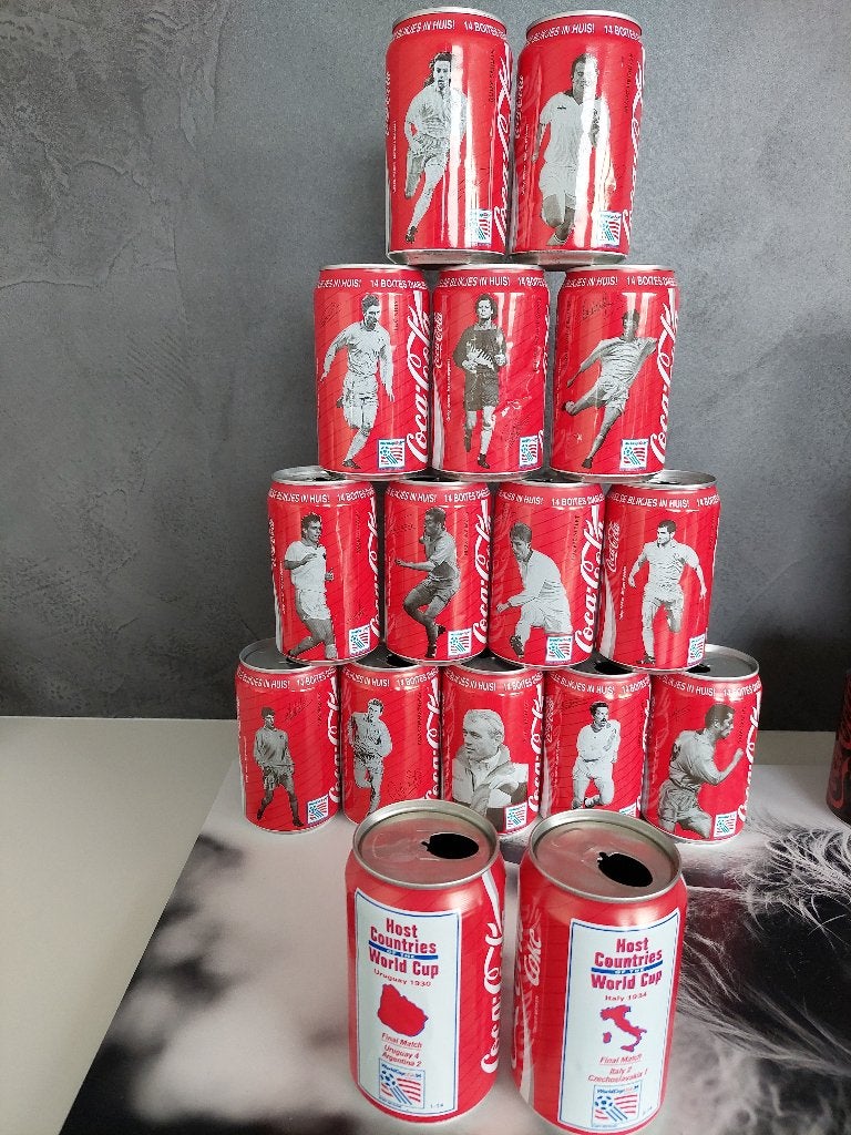 Coca cola blikjes WK 1994 + WK 2014(?), Ophalen, Gebruikt