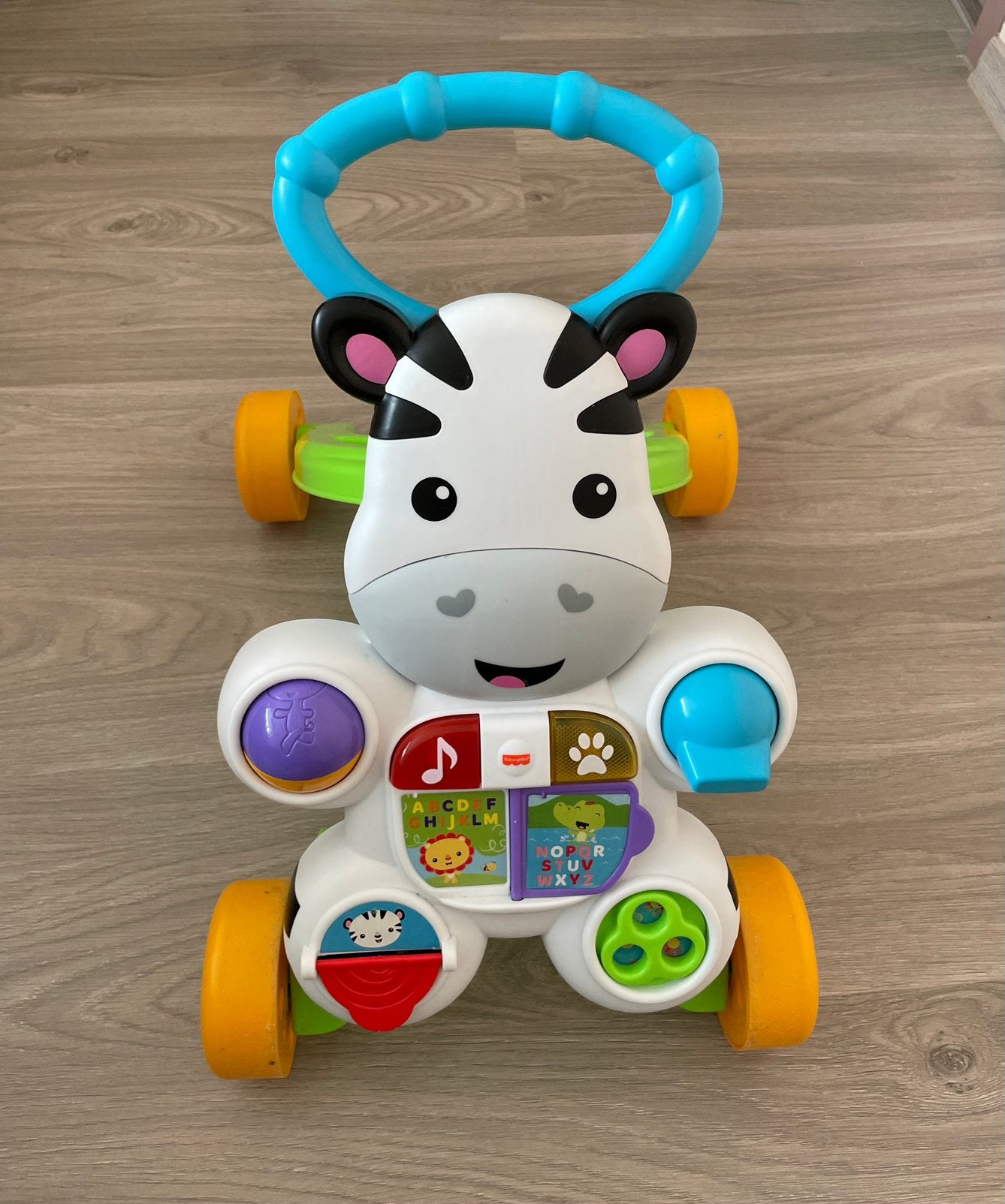 Fisher Price Trotteur Zèbre Apprends avec Moi, Enlèvement, Utilisé, Jouet à Pousser ou Tirer, Sonore