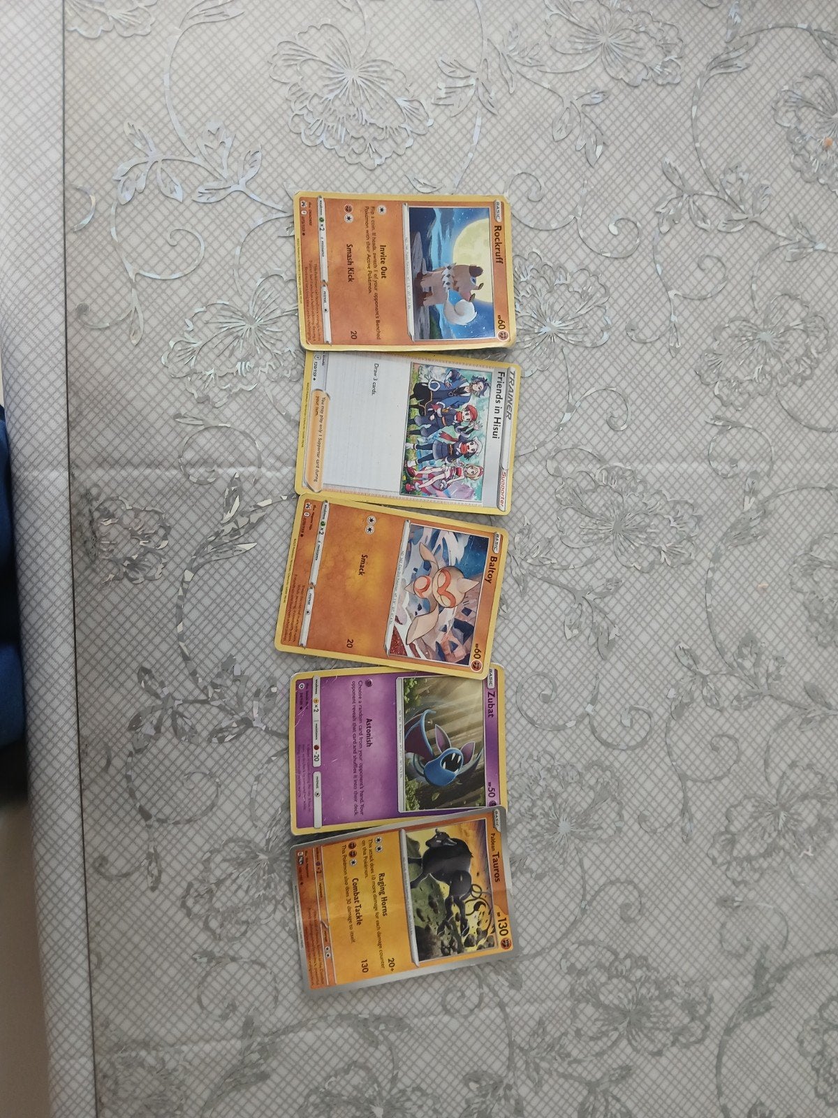 5 Pokémon kaarten, Ophalen, Gebruikt, Losse kaart