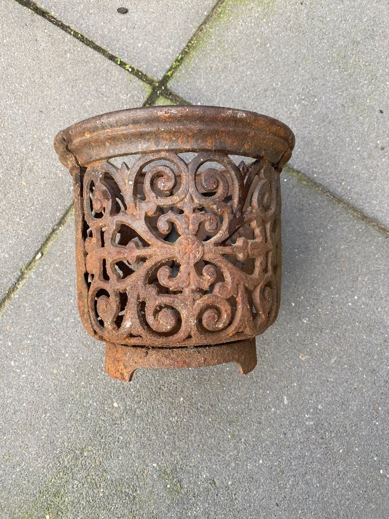 Metalen pot, Ophalen, Metaal, Bruin, Landelijk