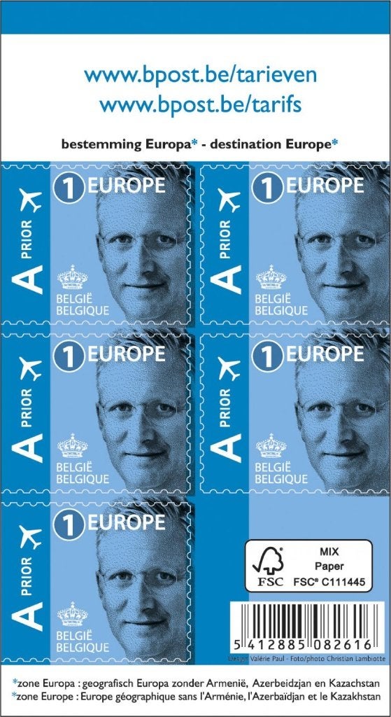 Timbres Europe Prior Bpost – 50 timbres neufs non oblitérés, Timbres & Monnaies, Timbres | Europe | Belgique, Neuf, 1 Autocollant