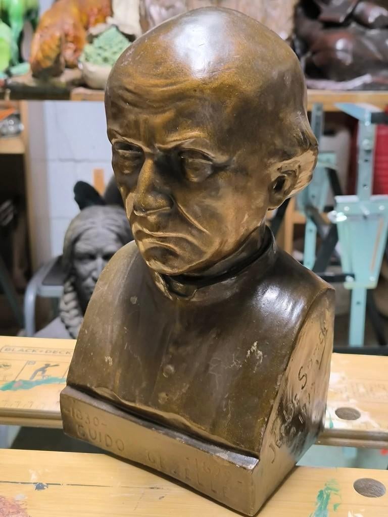 kleine Buste Gezelle (door Jef De Somer), Antiek en Kunst, Kunst | Beelden en Houtsnijwerken, Ophalen