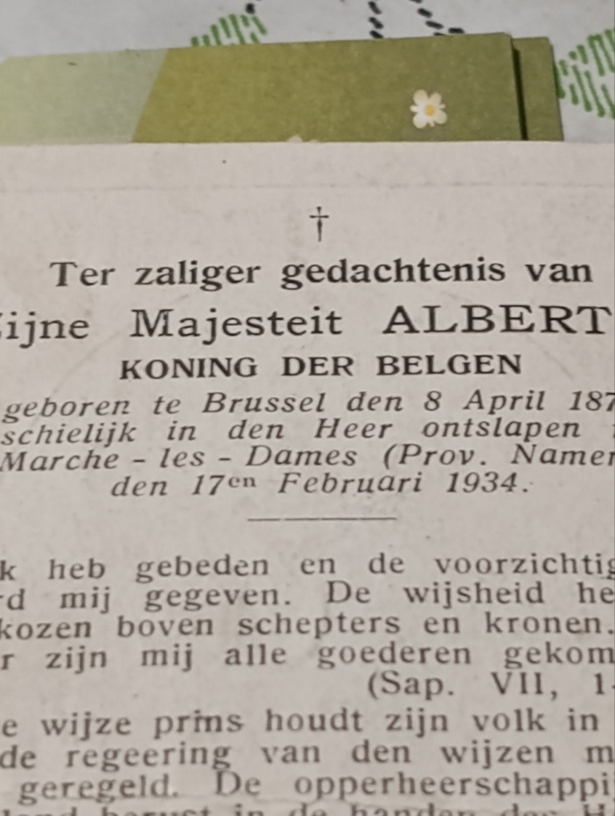 koning Albert 1, Verzamelen, Ophalen of Verzenden