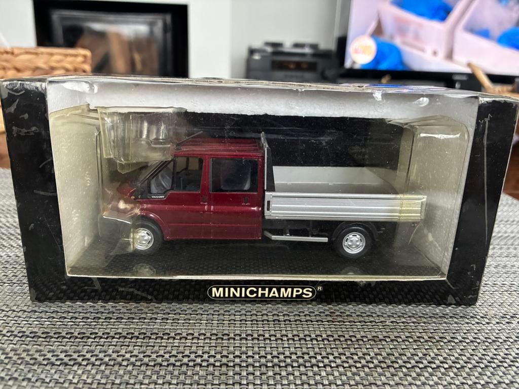 Ford transit pickup double cabine minichamps 1/43, Enlèvement, Neuf, MiniChamps
