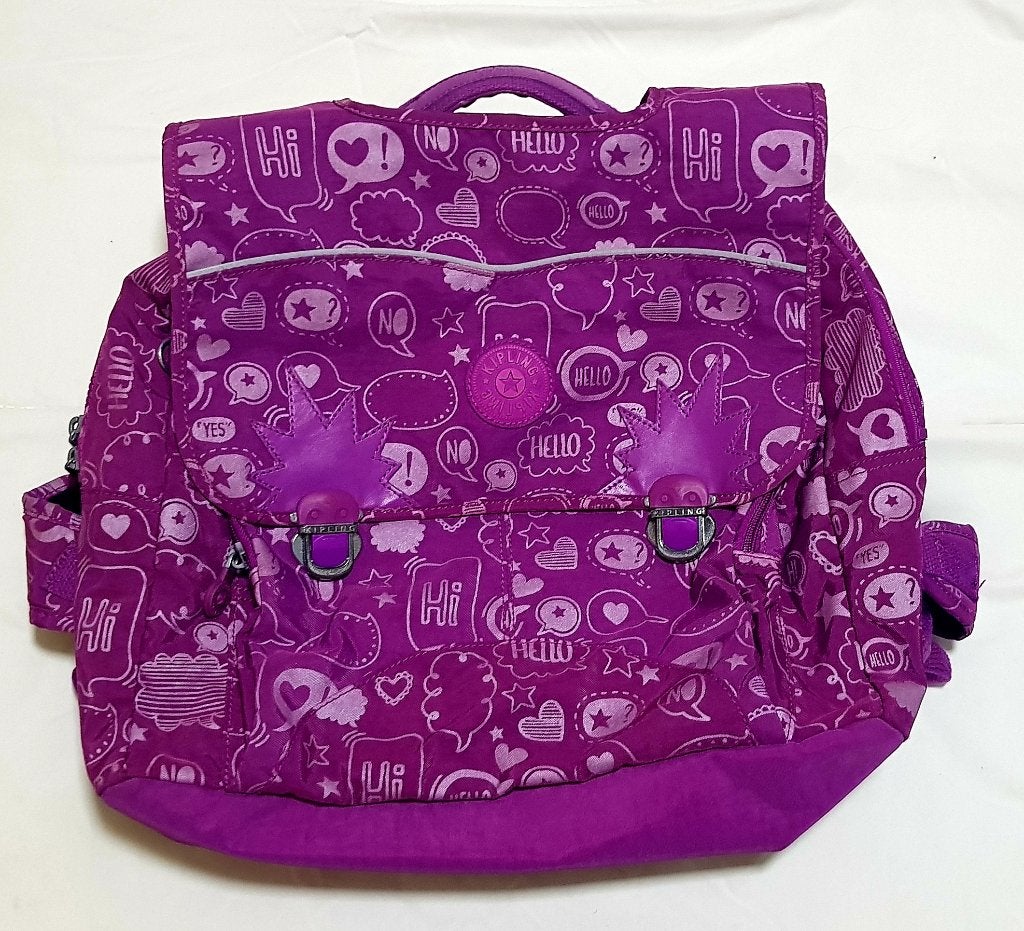 Cartable Kipling à dos, Bijoux, Sacs & Beauté, Enlèvement, Comme neuf, Violet, Sac à dos