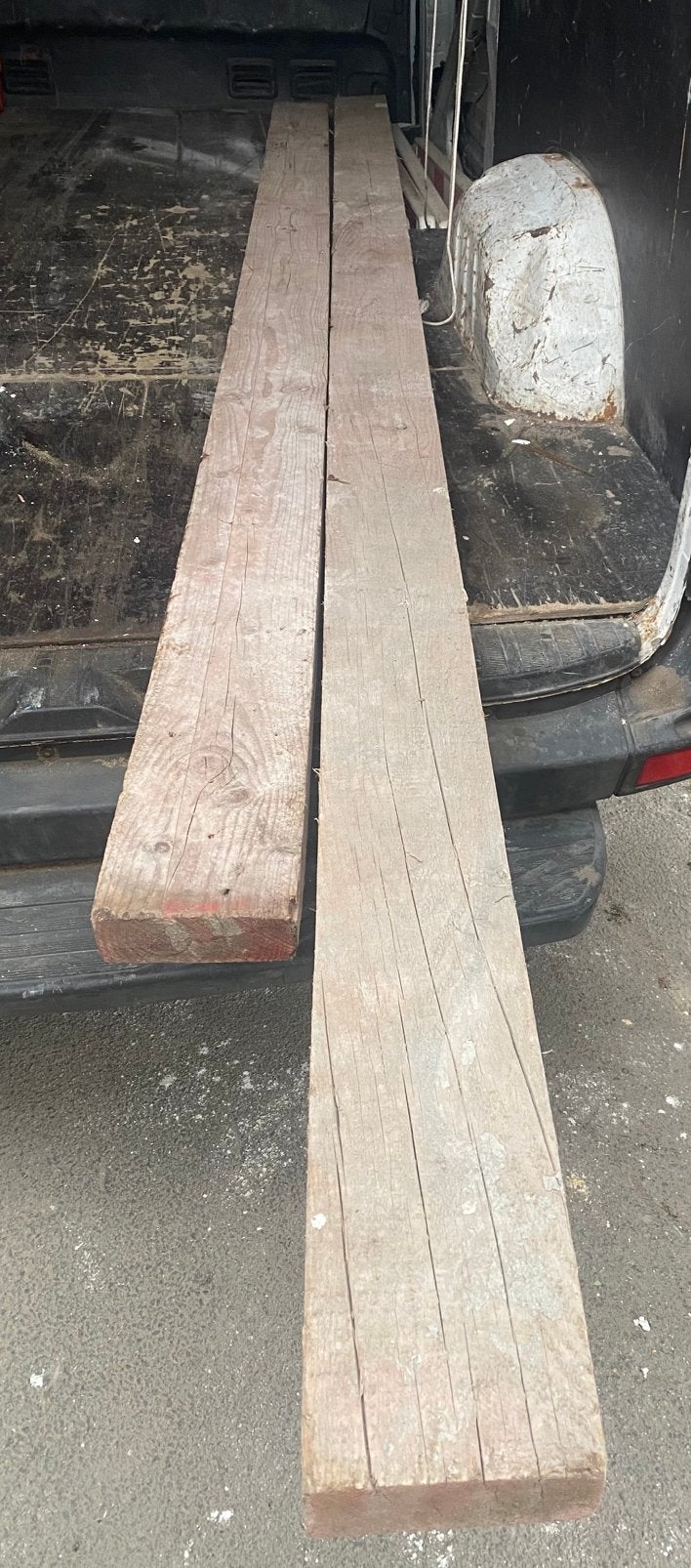 2 houten balken met volgende afmetingen, Enlèvement, Comme neuf, Poutres