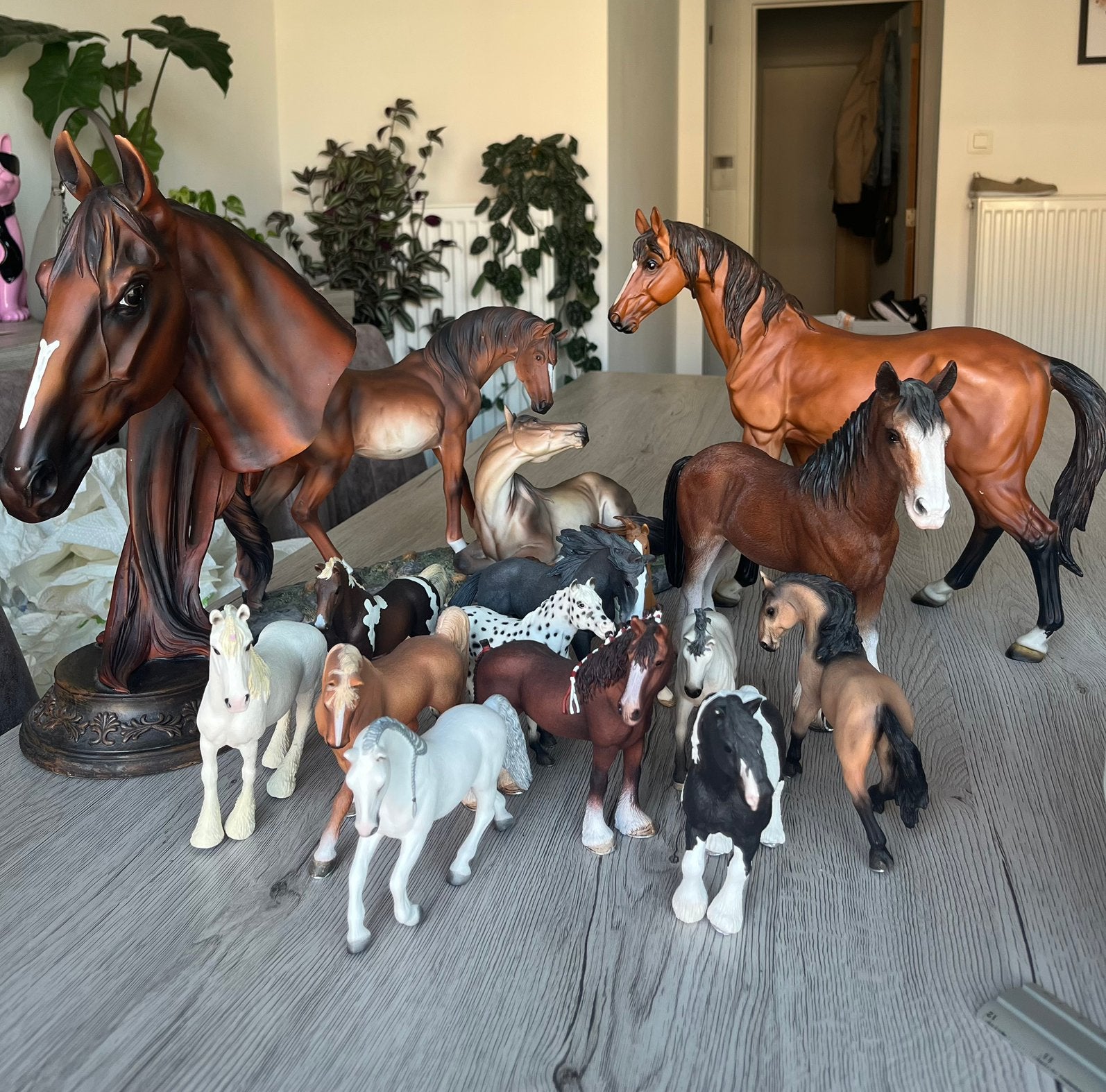 Diverse paardenbeelden, Enlèvement, Utilisé, Animal
