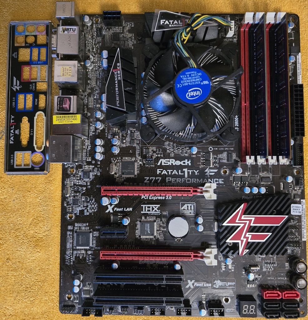Carte mere -cpu-ram, Informatique & Logiciels, Enlèvement ou Envoi, DDR3, Comme neuf, ATX