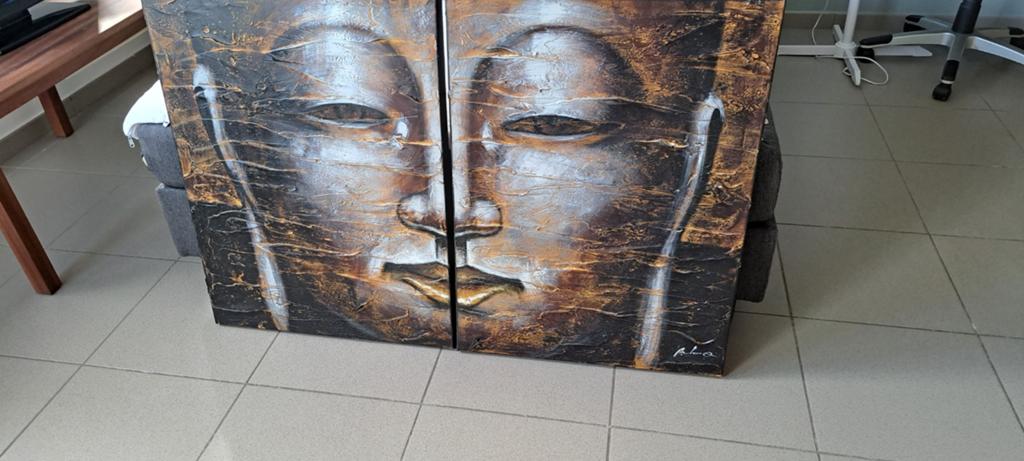 Boedha schilderij 2 delen, Ophalen, Schilderij