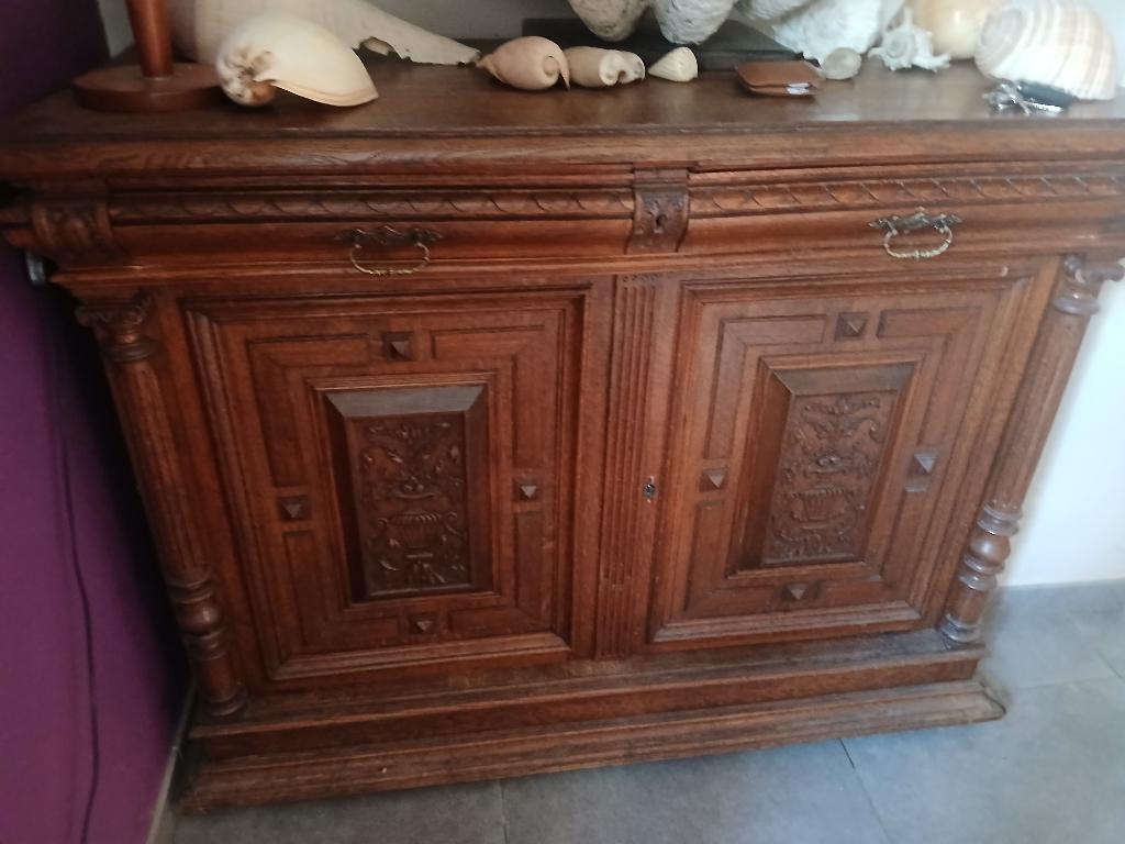 Antiquite BUFFET 2 portes 100%chene, Antiek en Kunst, Antiek | Meubels | Kasten, Ophalen