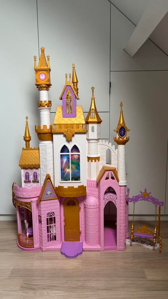 Disney kasteel incl. meubeltjes en prinsessen, Kinderen en Baby's, Ophalen, Zo goed als nieuw