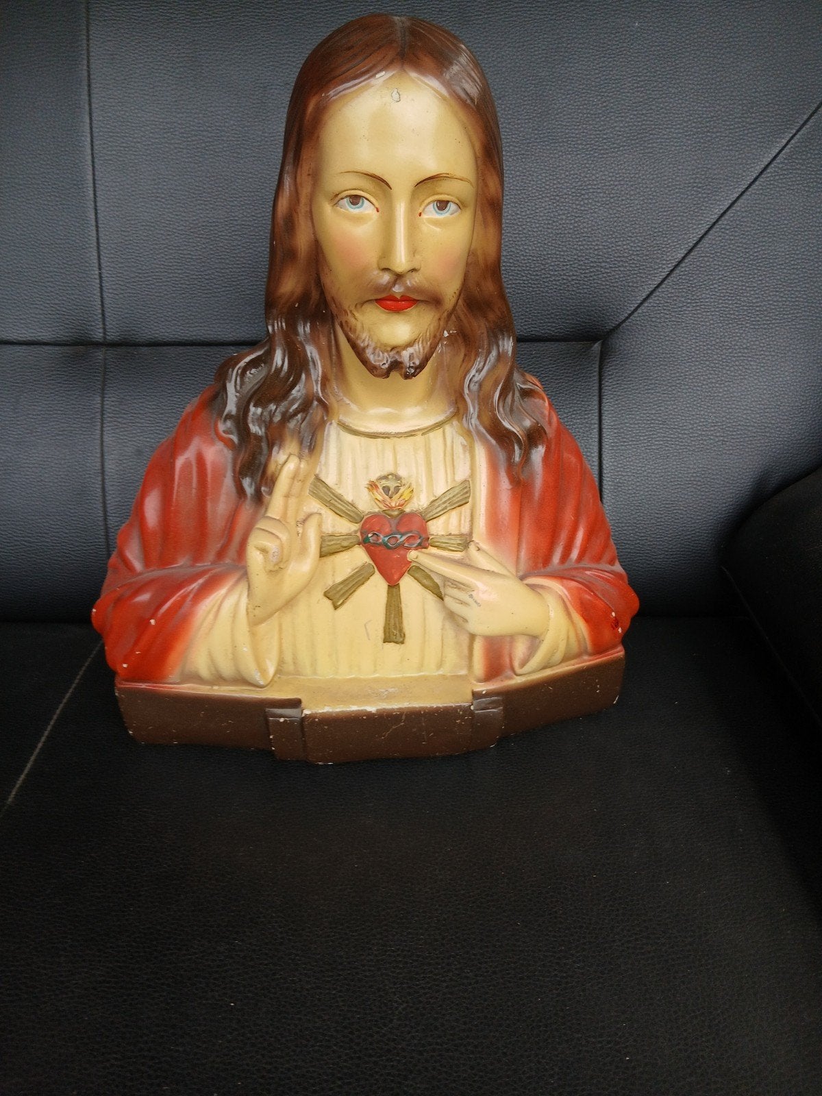 Heilig-hart beeld van Jezus, Antiek en Kunst, Ophalen of Verzenden