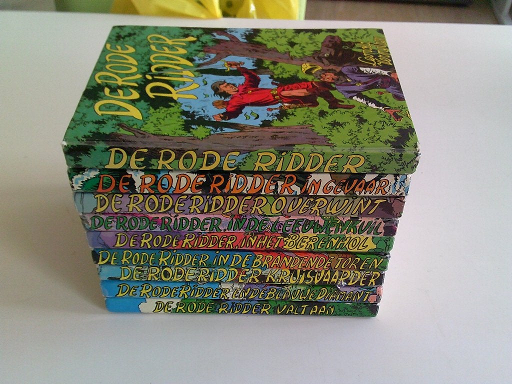 9 jeugdboeken  De Rode Ridder . Jaren '64/'67, Ophalen of Verzenden