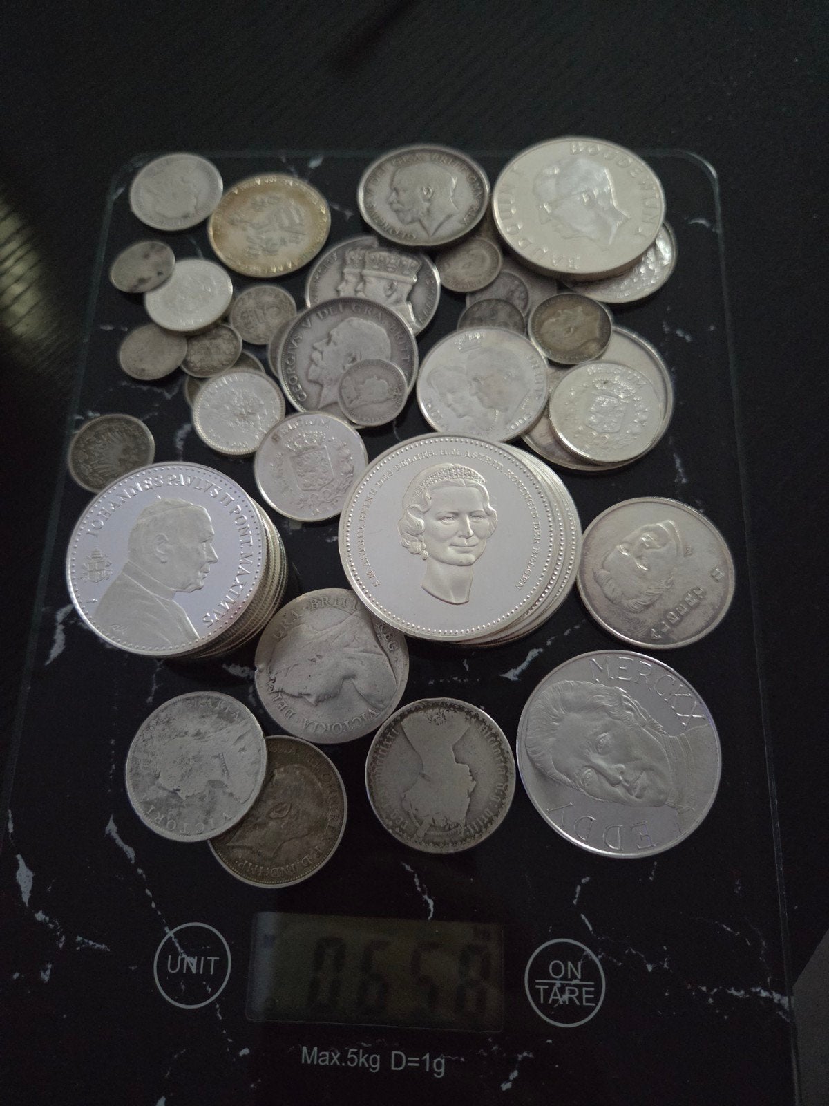 mix zilver munten, Ophalen, Zilver