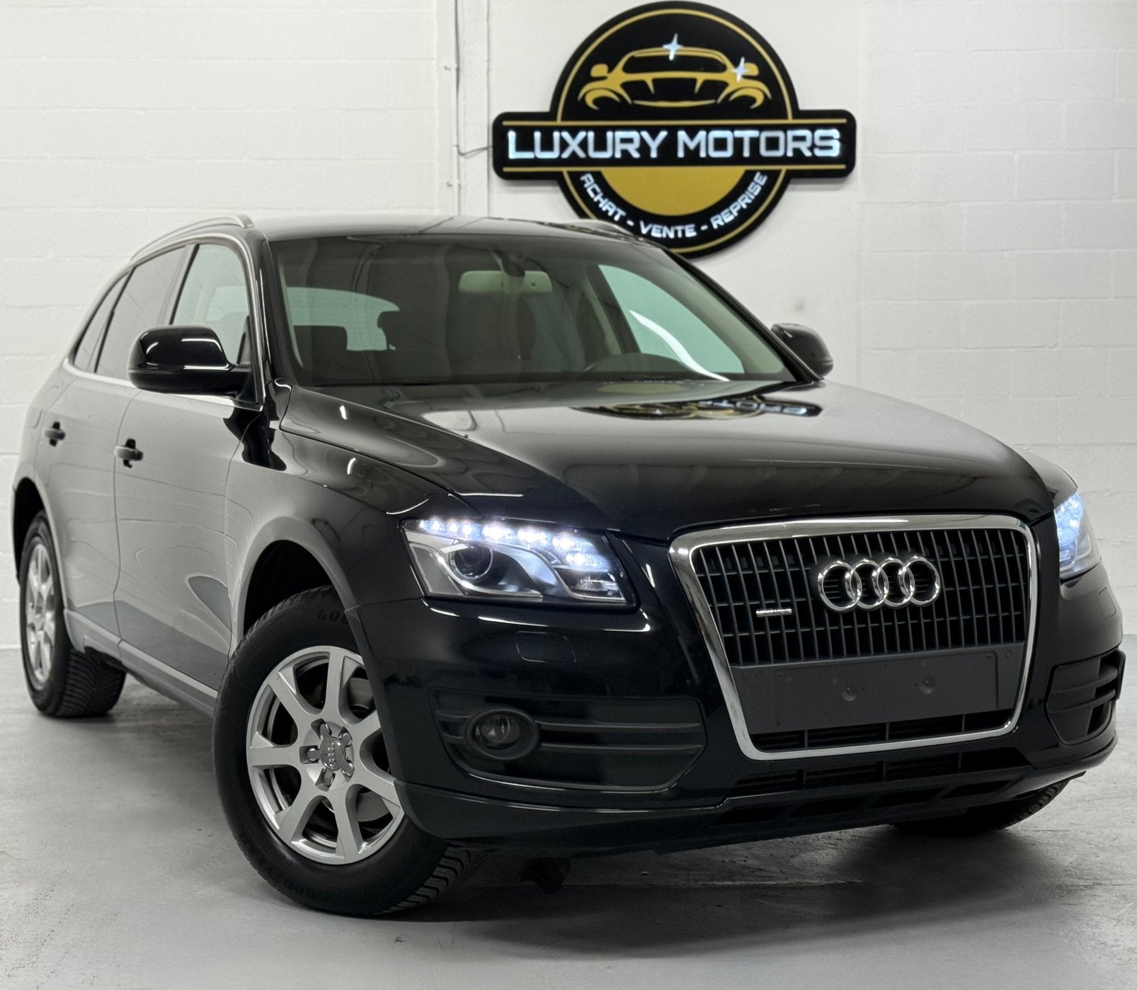 AUDI Q5 2012 2L TDI QUATTRO BOITE AUTOMATIQUE CT OK, Autos, Cuir, Euro 5, Beige, Entreprise