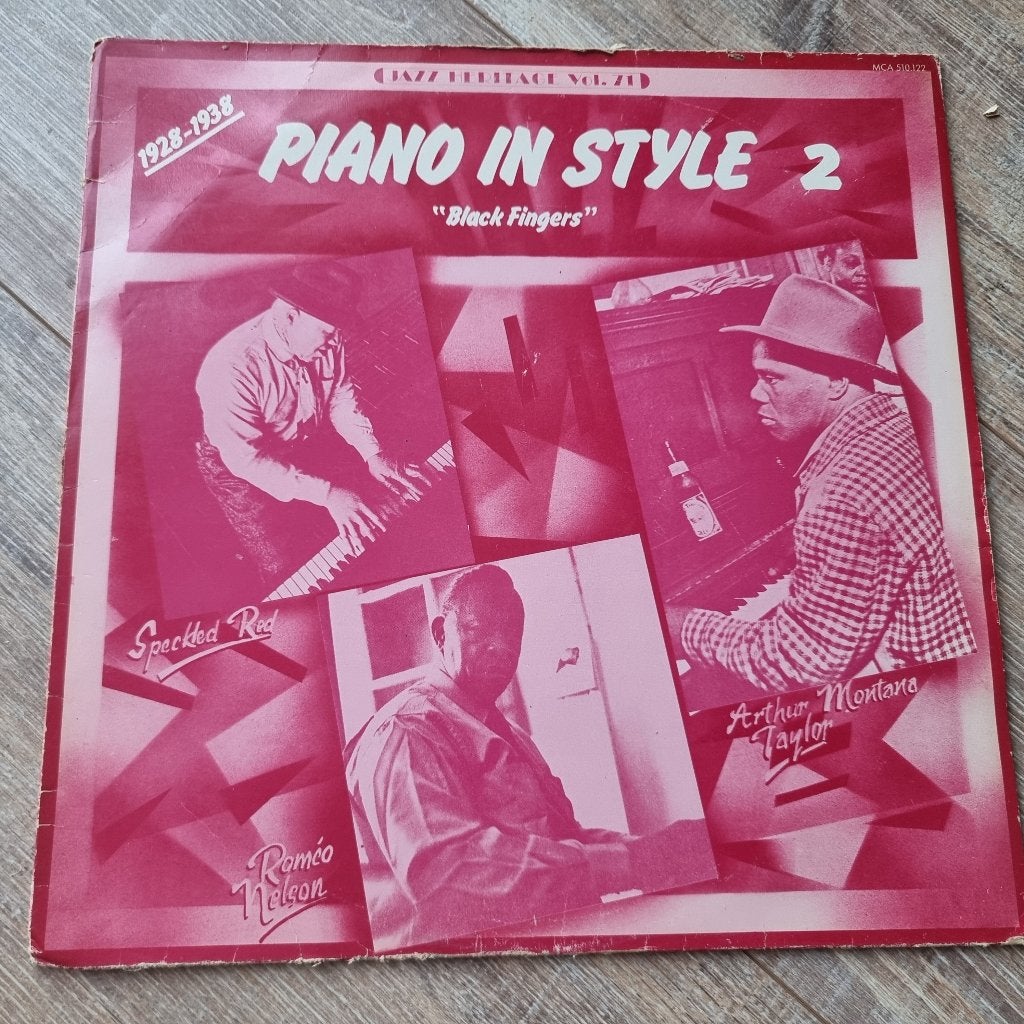 LP Various -  Piano In Style 2 "Black Fingers" 1928-1938, CD & DVD, Enlèvement ou Envoi, Utilisé, Jazz et Blues, LP