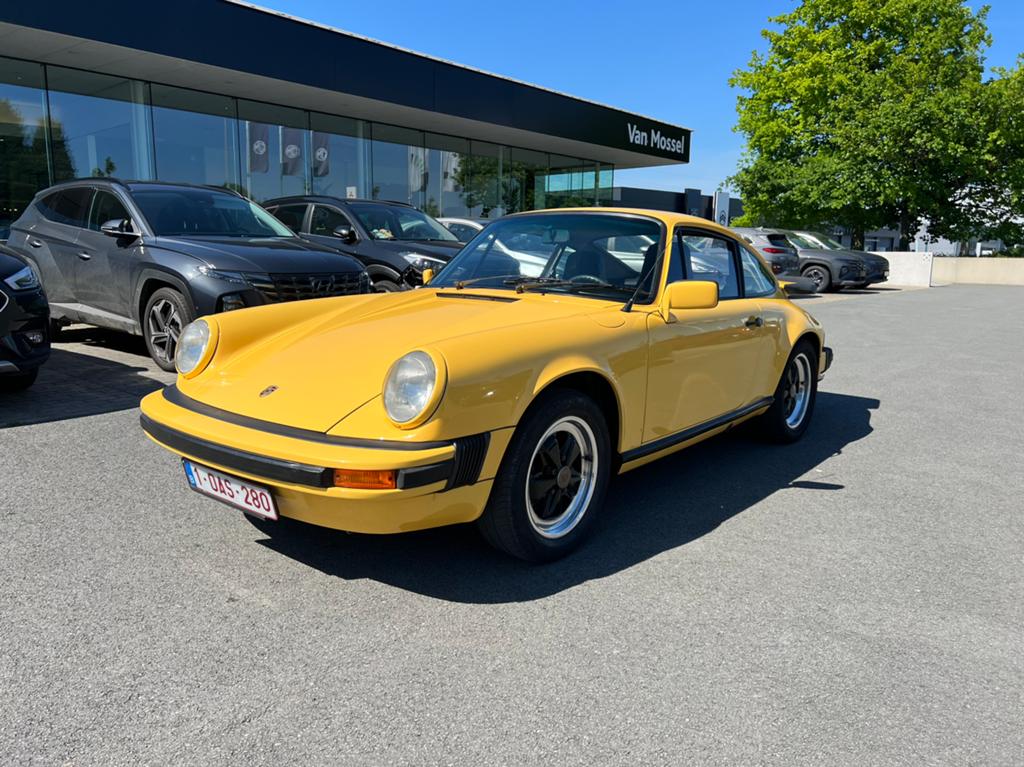 Porsche 911 3.0 SC – 1978 – in uitzonderlijk mooie staat, Auto's, Porsche, Zwart, Leder en Stof, Geel, Handgeschakeld