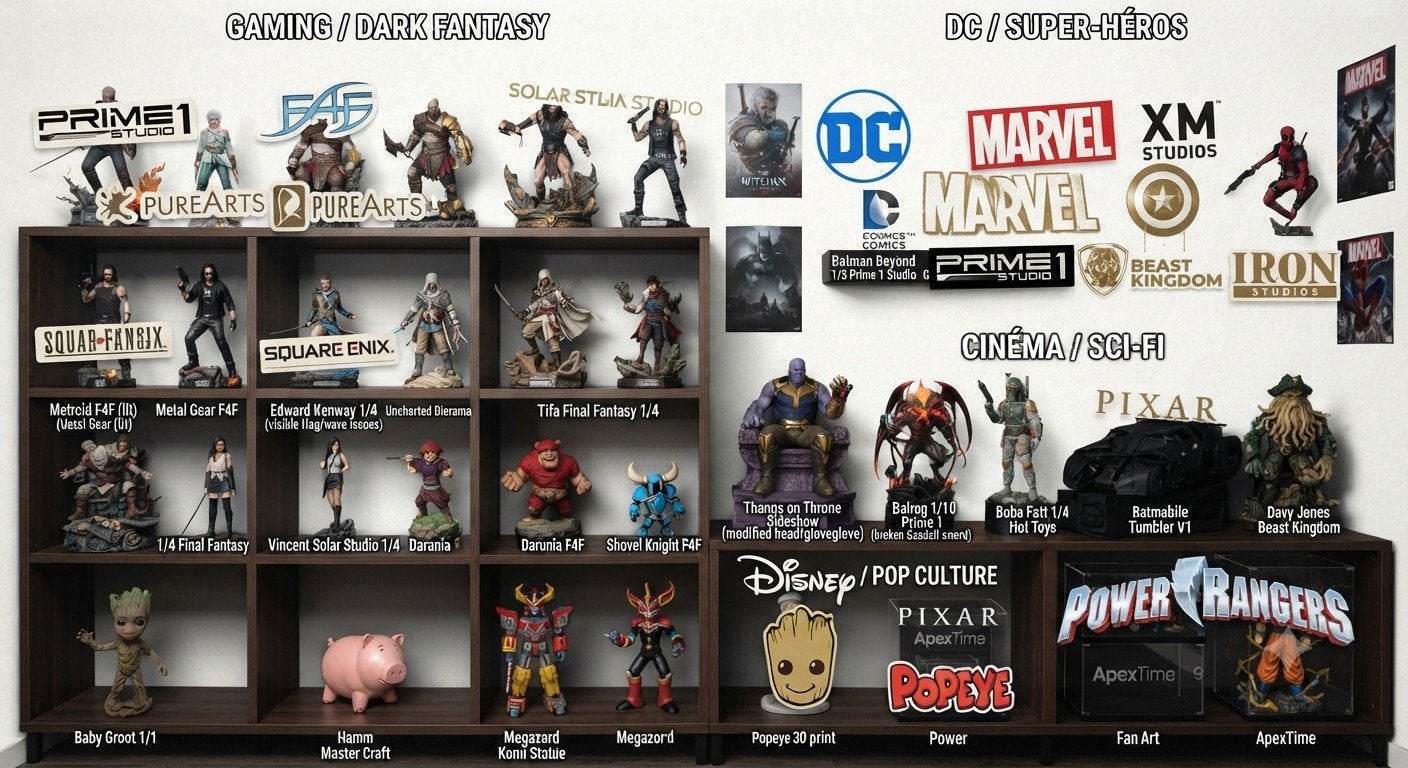 Déstockage Collection : Statues Premium (Prime 1, sideshow), Bijoux, Sacs & Beauté, Bracelets à breloques, Enlèvement ou Envoi