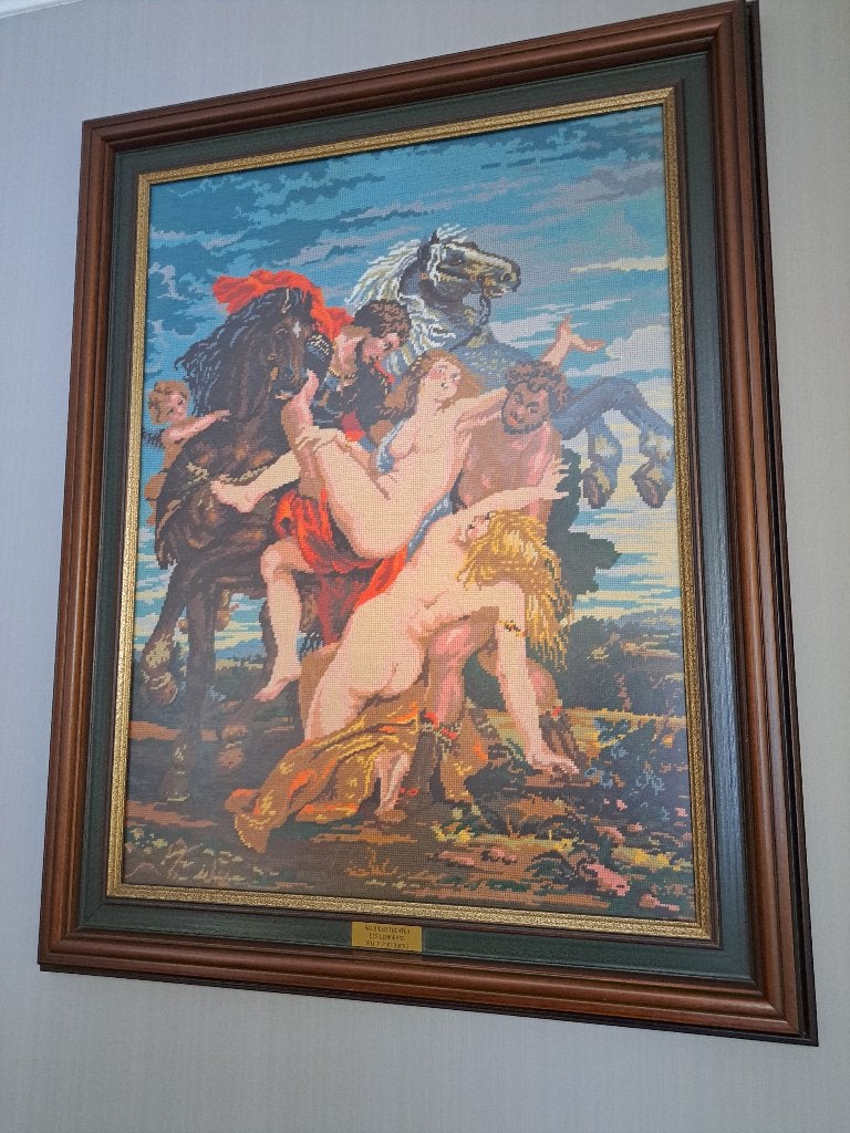 geborduurde schilderij Rubens, Antiek en Kunst, Ophalen