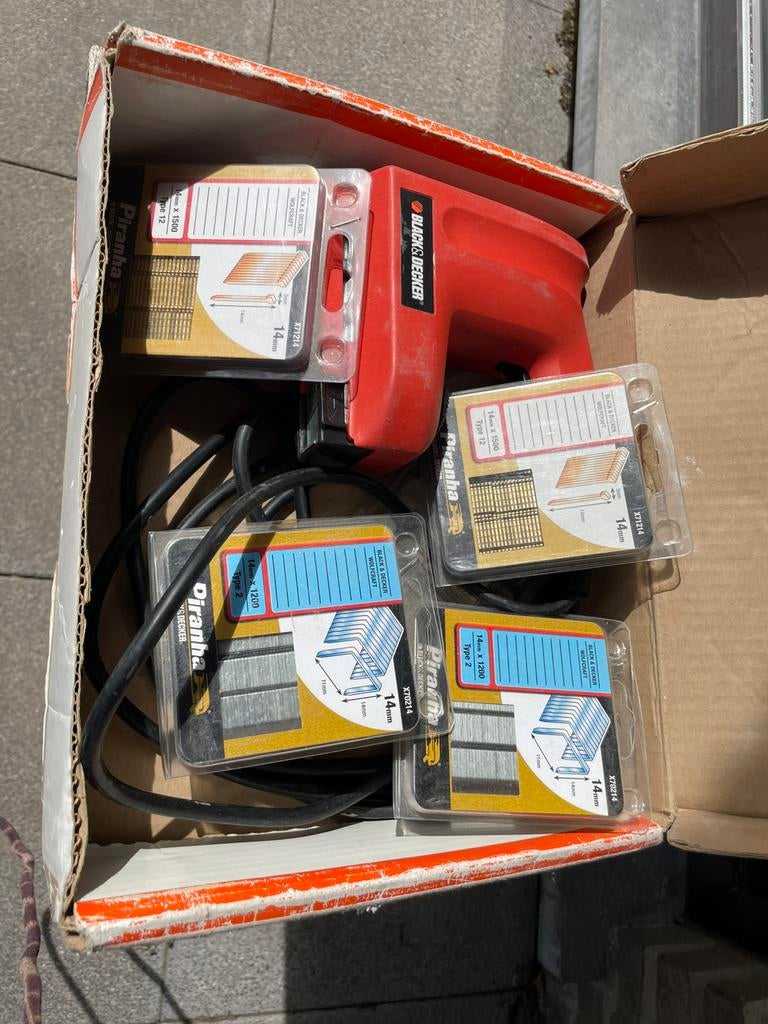 Nietjes black and decker ( incl machine), Ophalen, Nieuw