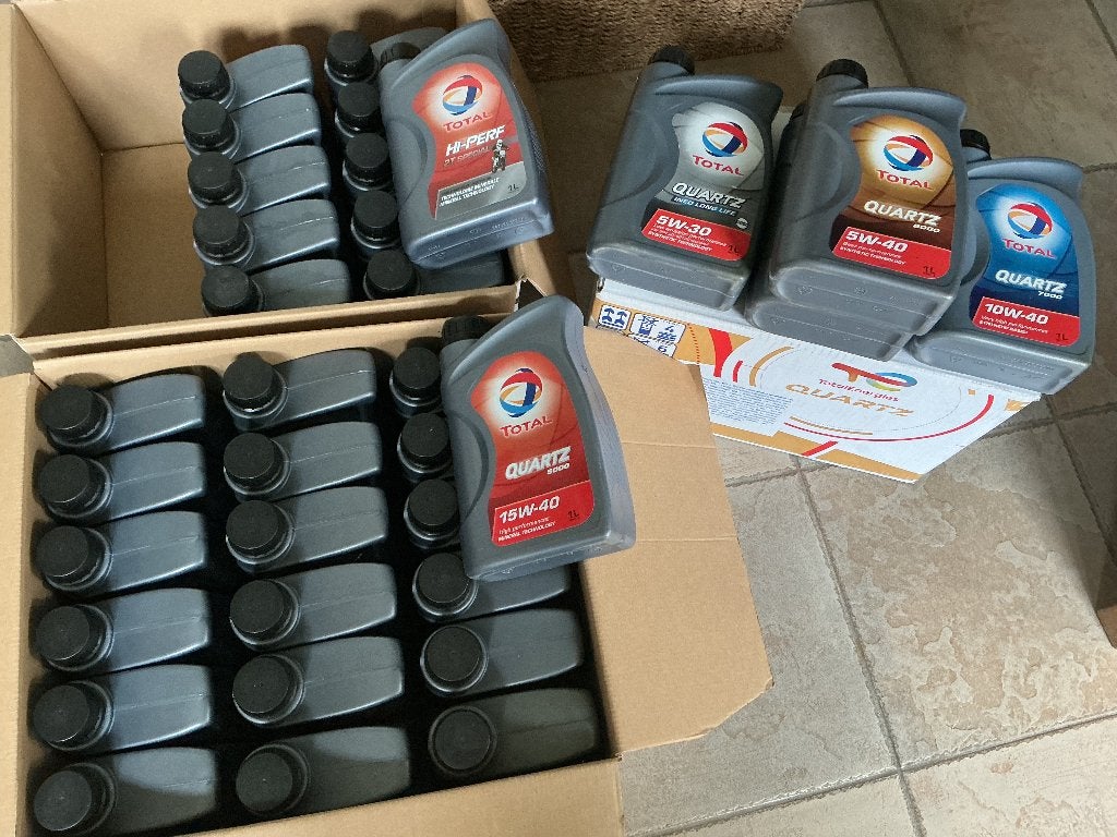 Kwaliteits olie Total energies, Enlèvement