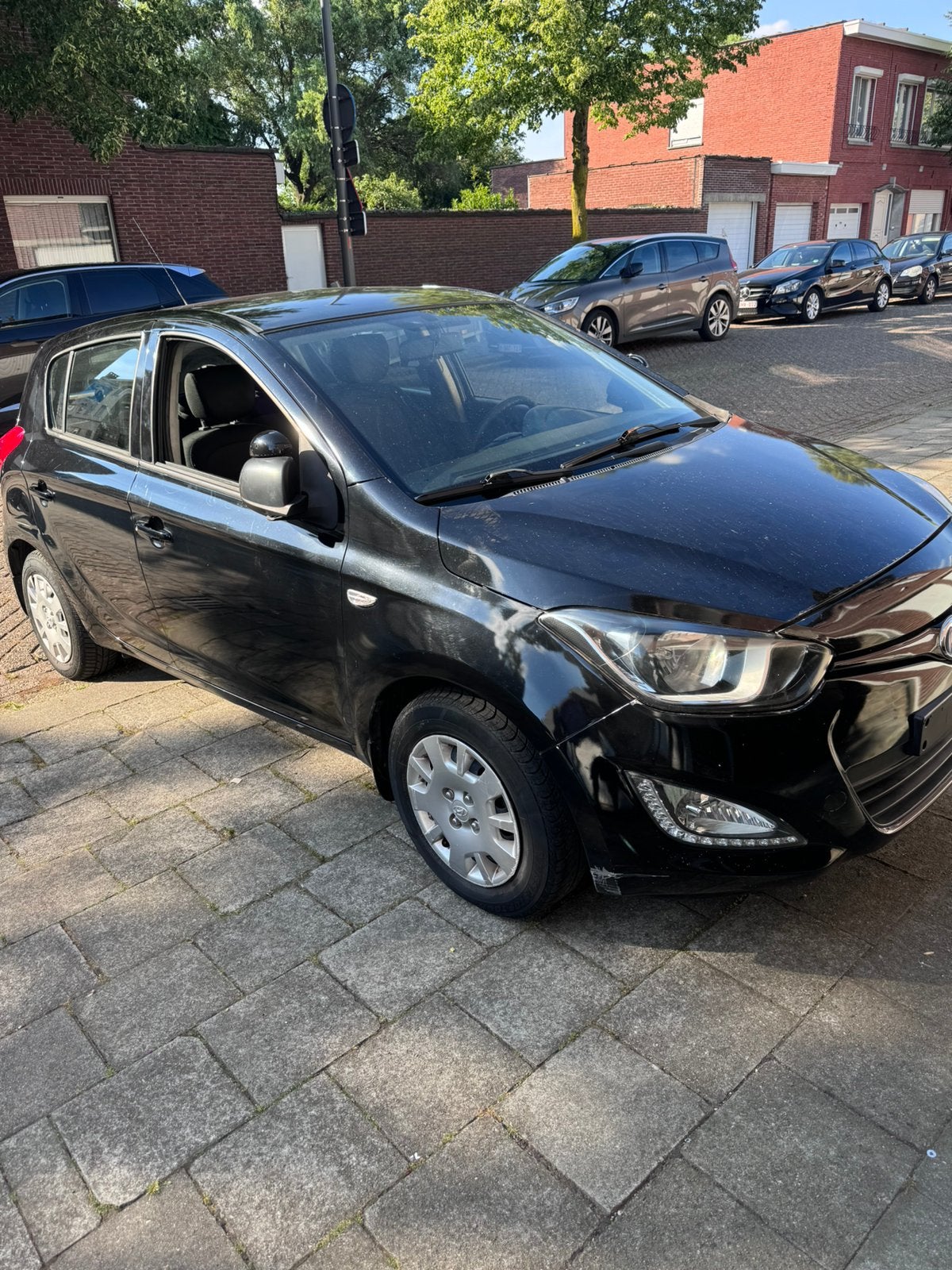 Hyundai i20, Auto's, Euro 5, Stof, Zwart, Zwart