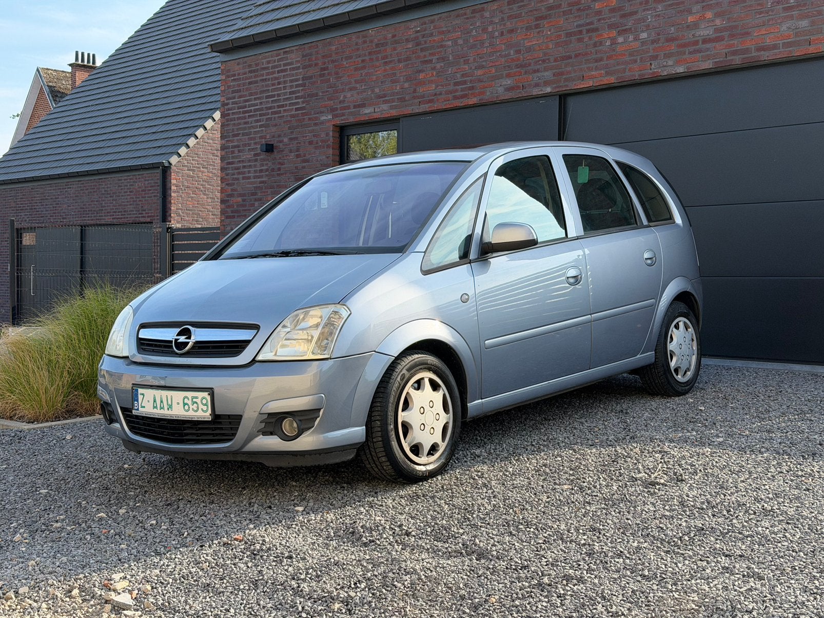 Opel meriva 1.6 benzine automaat, airco, 162.000 km, Autos, Argent ou Gris, Achat, Entreprise, 5 portes