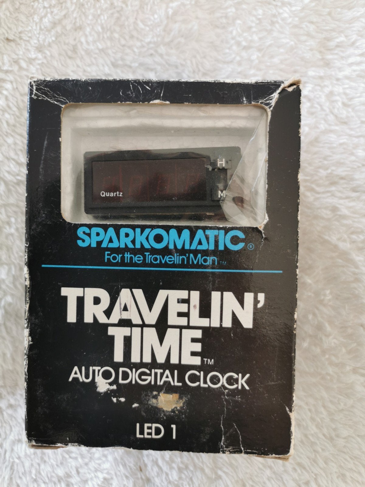 Vintage Sparkomatic Travelin' Time Auto Digital clock LED 1, Ophalen of Verzenden, Gebruikt
