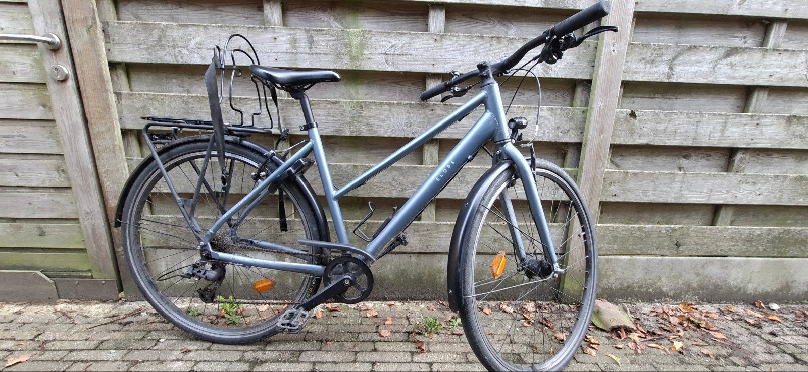 jongerenfiets 'Elops longdistance 500' maat M, Fietsen en Brommers, Gebruikt, Velgrem, Elops ( Decathlon ), Handrem