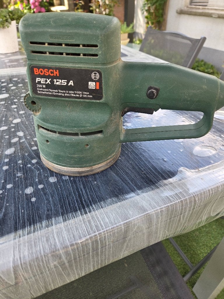 Ponceuse BOSCH, Doe-het-zelf en Bouw, Gereedschap | Schuurmachines, Ophalen, Gebruikt, Minder dan 600 watt, Excentrische schuurmachine