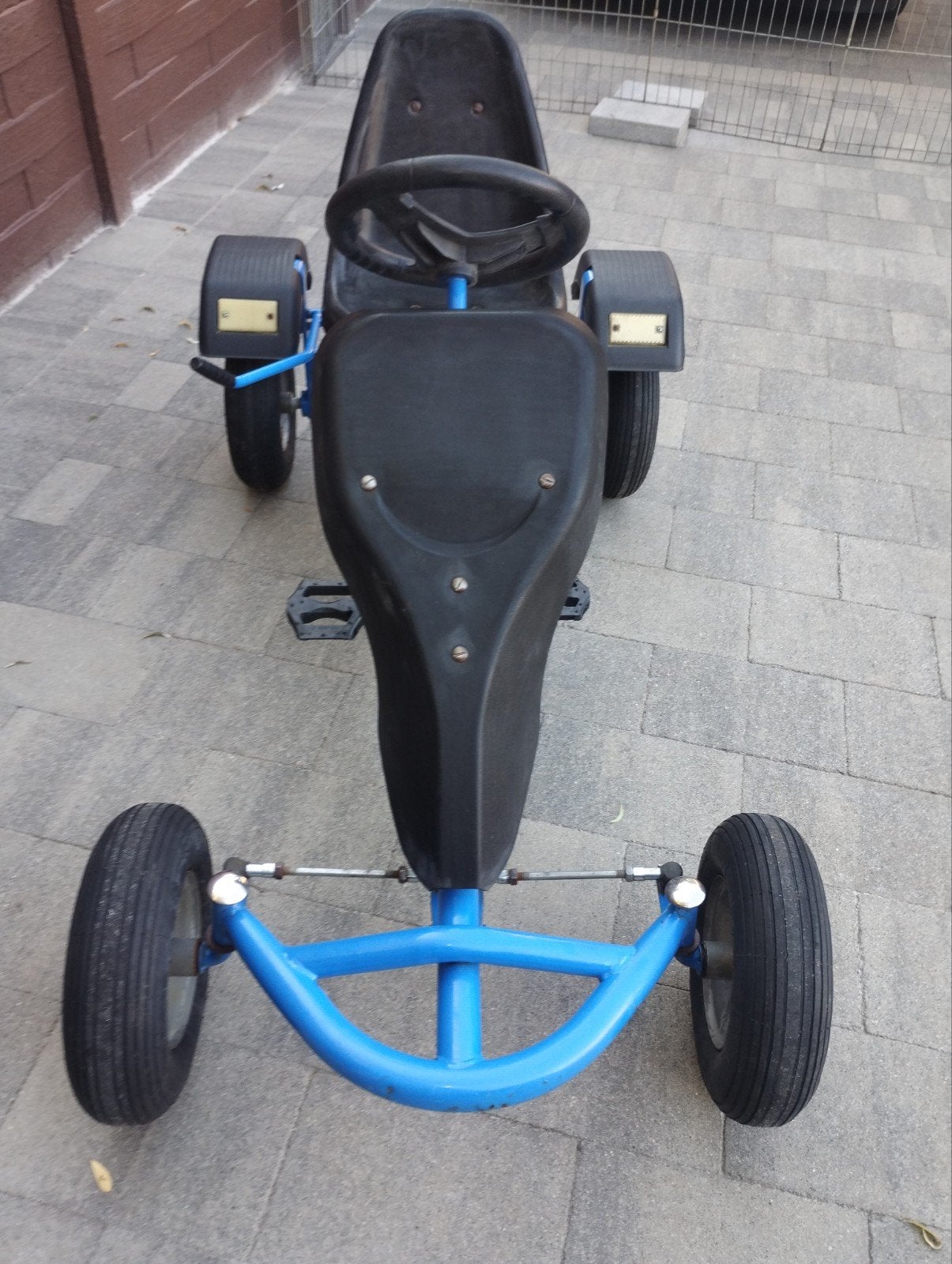 Mooie blauwe gocart zie foto's, Ophalen, Zo goed als nieuw, Vrijloopautomaat